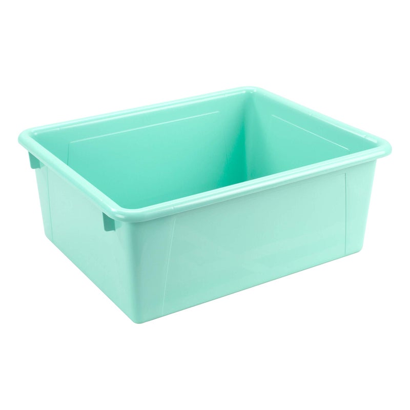 Storex Letter Size Deep Storage Tray â€“ Organizer Bin for Classroom, Office and Home, Teal, 5-Pack (62529U05C) - Image 4